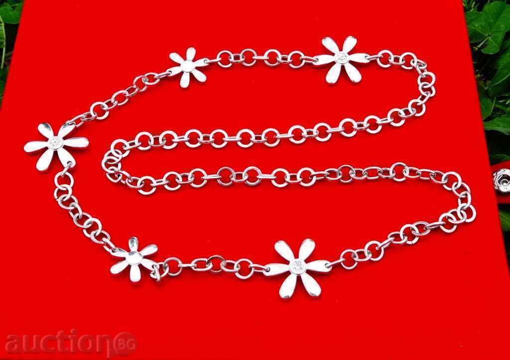 Silver Designer Necklace Daisy 48 gr.