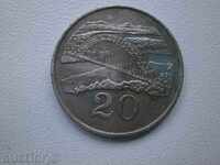 Zimbabwe, 20 de cenți în 1997, 10L