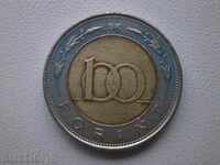100 форинта 1997 година-Унгария, биметал, 44L