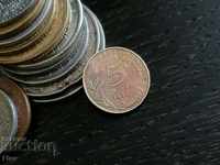 Монета - Франция - 5 сантима | 1974г.