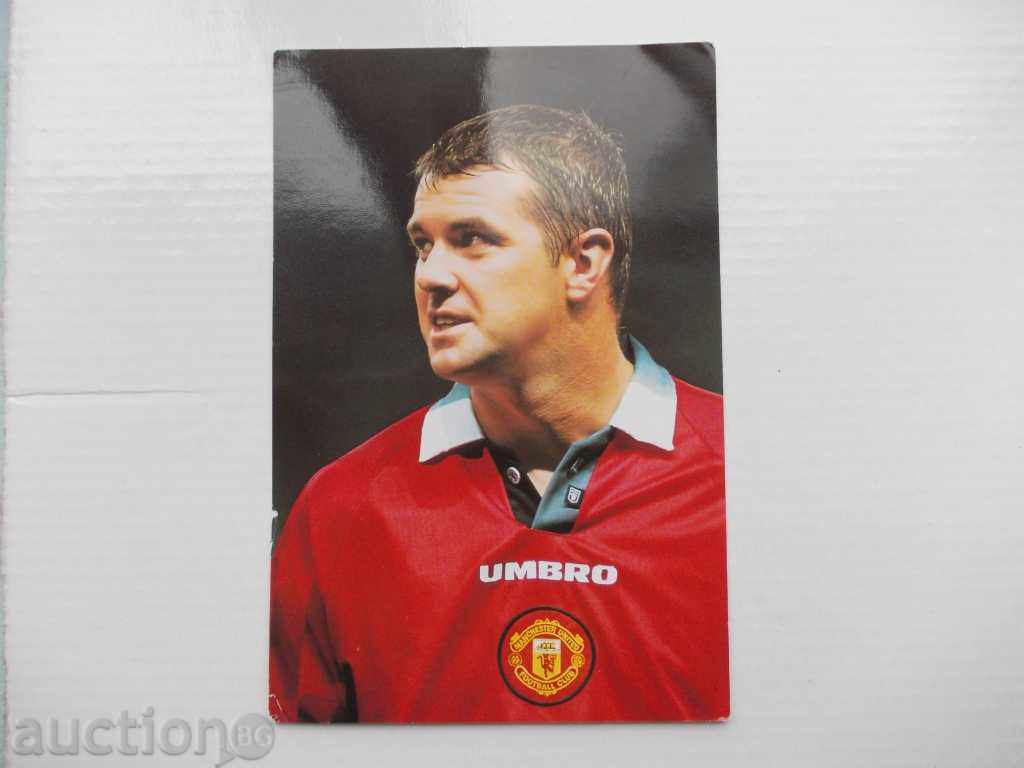 Ποδόσφαιρο καρτ ποστάλ εικόνα Roy Keane Μάντσεστερ Γιουνάιτεντ