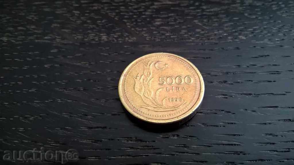 Monede - Turcia - 5000 liras | 1996.