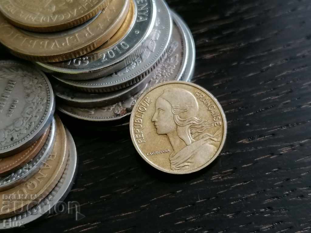 Монета - Франция - 5 сантима | 1966г. с цена € 0.35 | 0.68 лв. Монета - Франция - 5 сантима | 1966г. с цена € 0.35 | 0.68 лв.