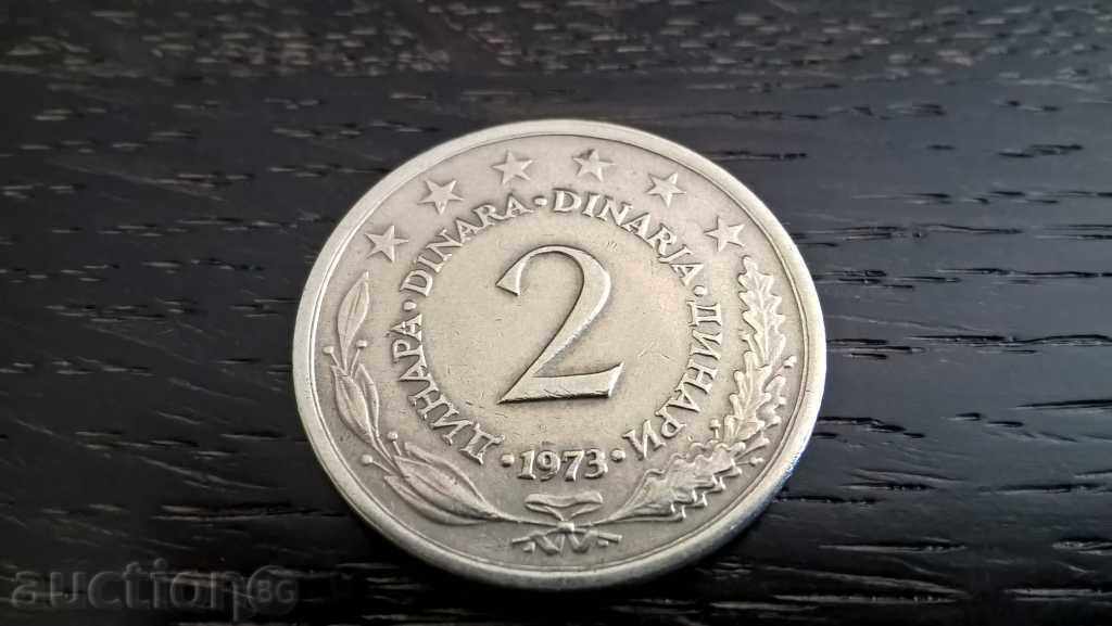 Coin - Yugoslavia - 2 dinars 1973