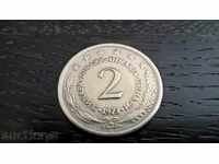 Монета - Югославия - 2 динара | 1973г.