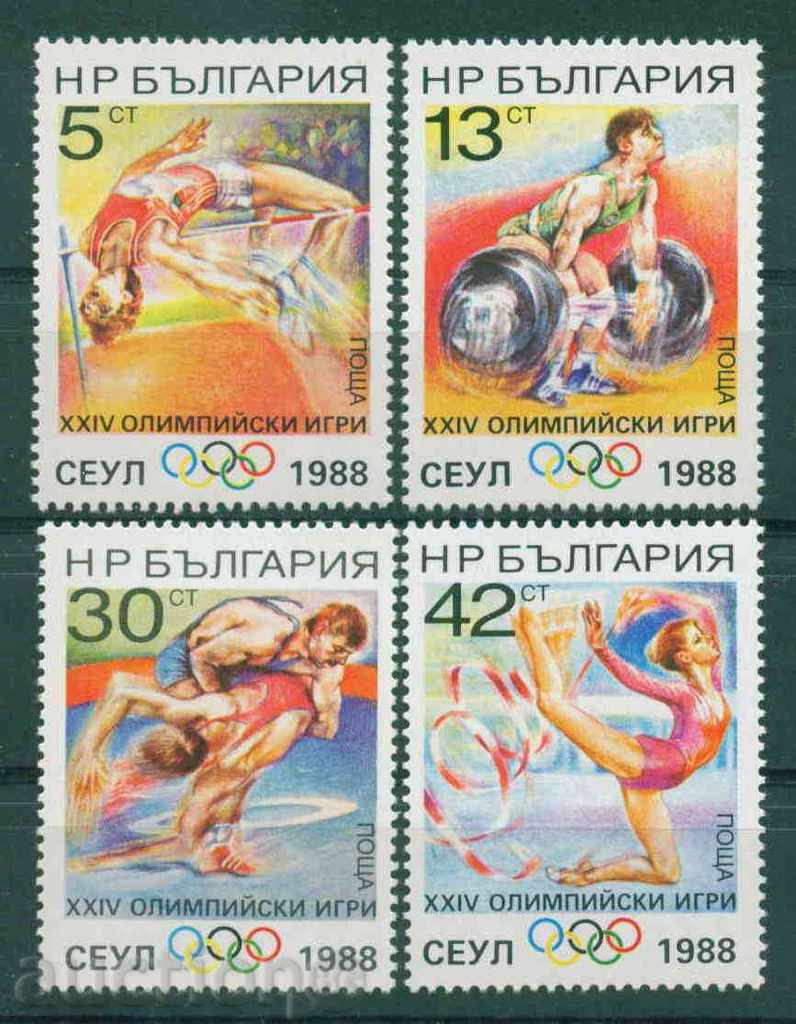 3708 България 1988 - ЛЕТНИ ОЛИМПИЙСКИ ИГРИ  **