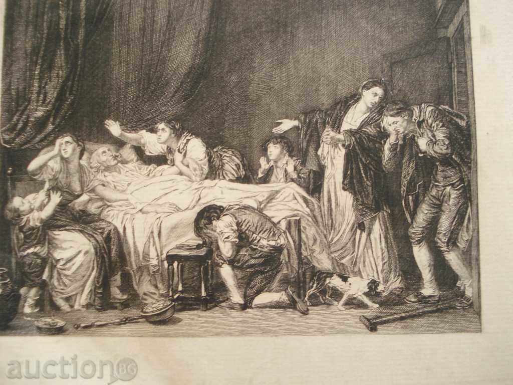 599 France engraving the death of Voltaire P.27 / 19cm with price 50.00 BGN | € 25.56 599 France engraving the death of Voltaire P.27 / 19cm with price 50.00 BGN | € 25.56
