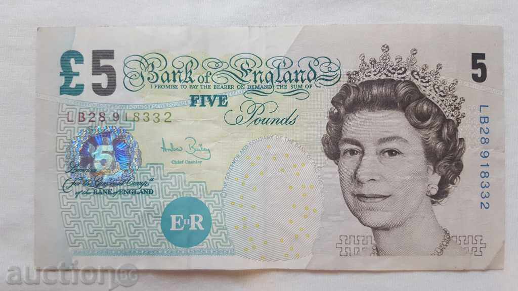 Anglia 5 lire sterline