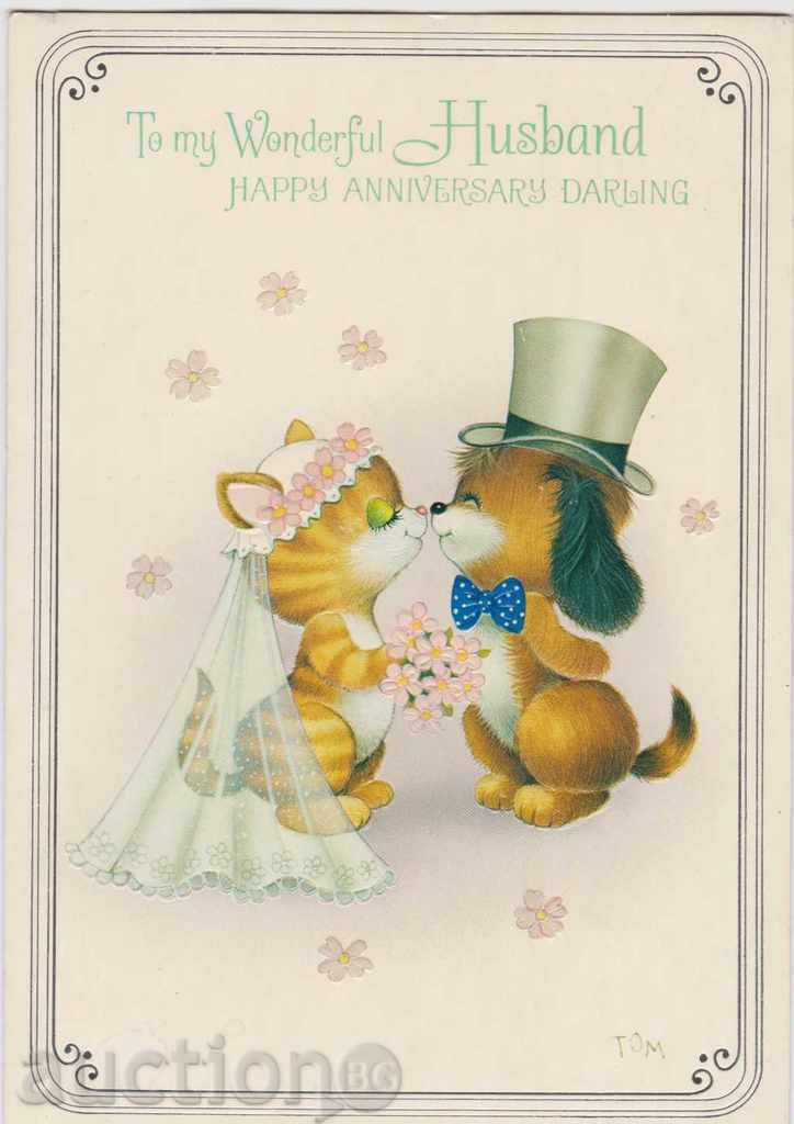 Картичка Англия годишнина сватба