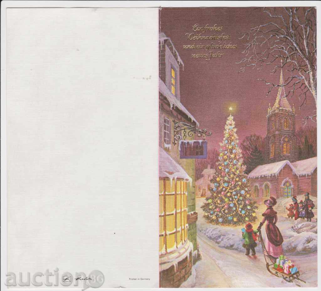 Germany Christmas card used
