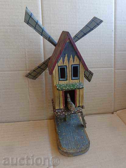 Old toy wooden toy windmill, wooden with price 37.00 BGN | € 18.92 Old toy wooden toy windmill, wooden with price 37.00 BGN | € 18.92