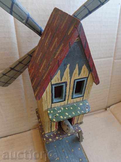 Auction Old toy wooden toy windmill, wooden Auction Old toy wooden toy windmill, wooden