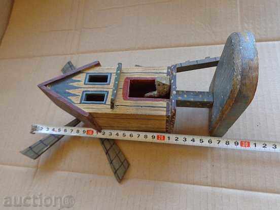 Old toy wooden toy windmill, wooden - 7 Old toy wooden toy windmill, wooden - 7