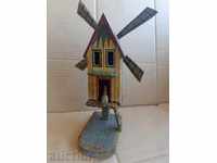 Old toy wooden toy windmill, wooden