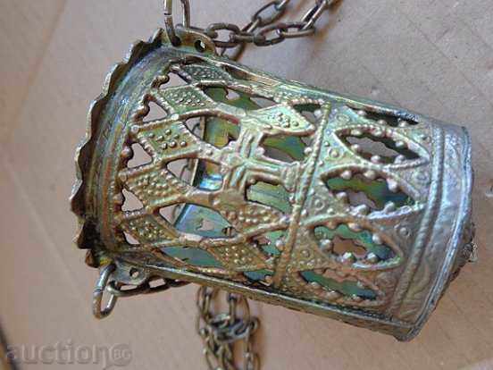 An old home-made bronze candela with a glass cup with price 68.00 BGN | € 34.77 An old home-made bronze candela with a glass cup with price 68.00 BGN | € 34.77