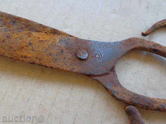 Old forged scissors, wrought iron with price 29.00 BGN | € 14.83 Old forged scissors, wrought iron with price 29.00 BGN | € 14.83