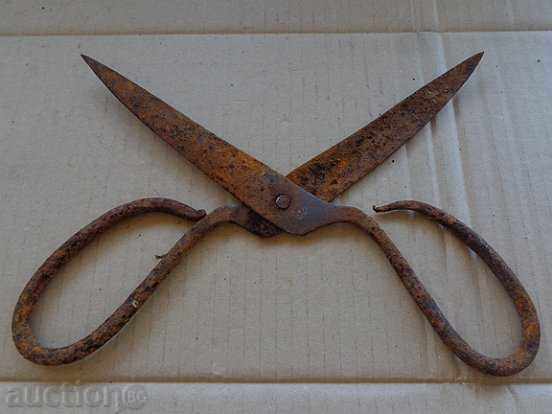 Old forged scissors, wrought iron - 5 Old forged scissors, wrought iron - 5