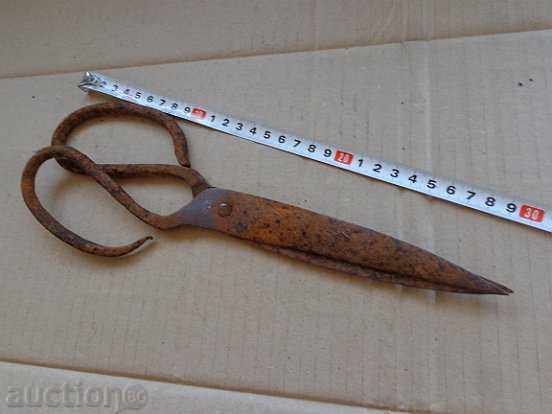 Old forged scissors, wrought iron - 7 Old forged scissors, wrought iron - 7