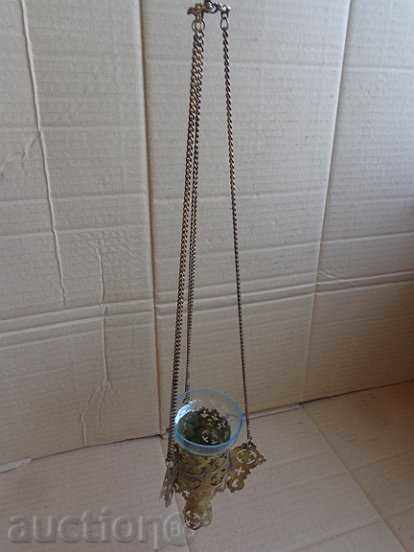 An old homemade Russian bronze candlestick with a glass cup with price 89.00 BGN | € 45.50 An old homemade Russian bronze candlestick with a glass cup with price 89.00 BGN | € 45.50
