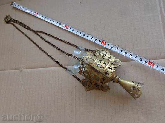 An old homemade Russian bronze candlestick with a glass cup - 7 An old homemade Russian bronze candlestick with a glass cup - 7