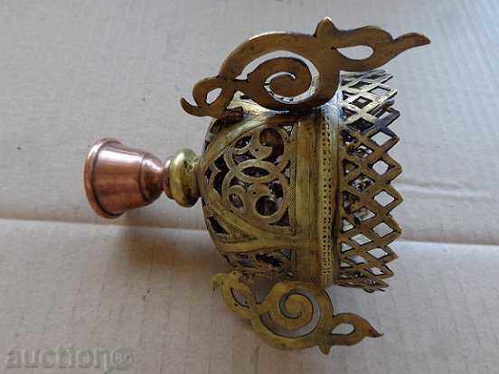 Auction An old home-made Russian bronze candela Auction An old home-made Russian bronze candela