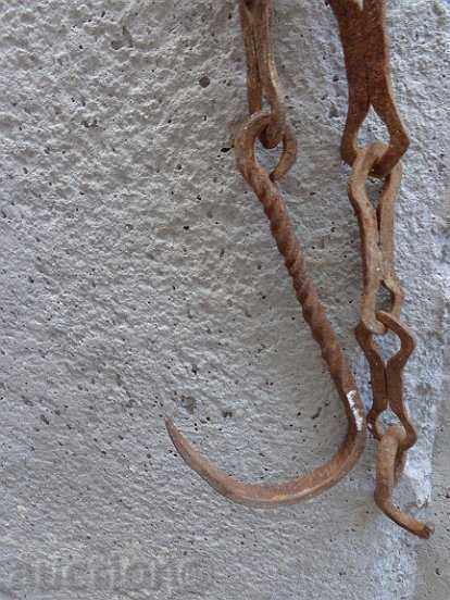 Old Wrought Iron Hearth Chain Wrought Iron Hook Chain with price 42.00 BGN | € 21.47 Old Wrought Iron Hearth Chain Wrought Iron Hook Chain with price 42.00 BGN | € 21.47