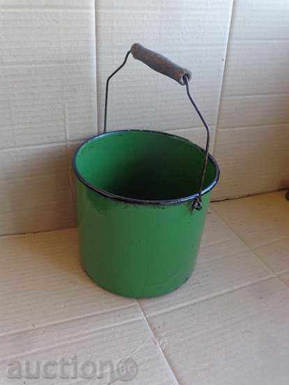 Sock pot with handle, enameled bowl, enamel, utensils with price 22.00 BGN | € 11.25 Sock pot with handle, enameled bowl, enamel, utensils with price 22.00 BGN | € 11.25