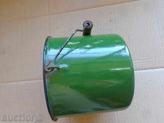 Sock pot with handle, enameled bowl, enamel, utensils - 6 Sock pot with handle, enameled bowl, enamel, utensils - 6