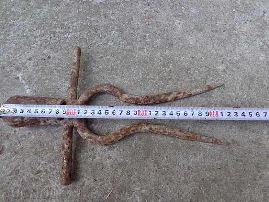 Auction Old twin forged, villa, wrought iron Auction Old twin forged, villa, wrought iron