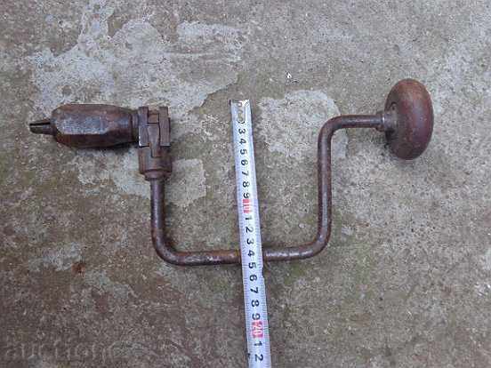 Auction Old carpentry, drill, tool, wrought iron Auction Old carpentry, drill, tool, wrought iron