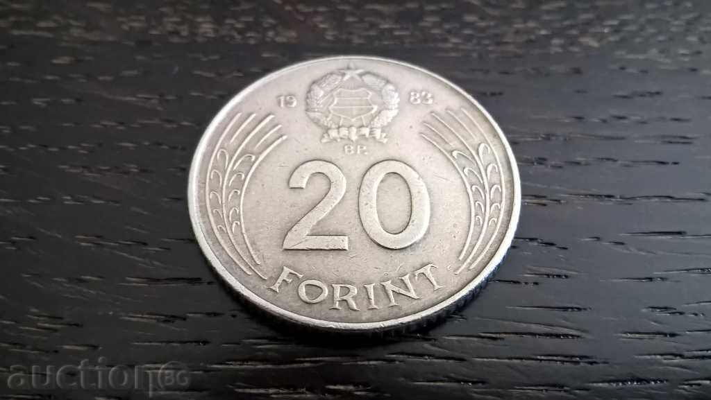 Monedă - Ungaria - 20 forinți | 1983 Monedă - Ungaria - 20 forinți | 1983