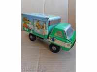 Παιδικό παιχνίδι κασσίτερου με Nu Pogadi, φορτηγό, αυτοκίνητο, καλάθι