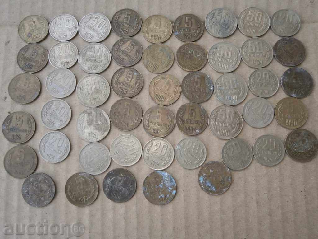 Auction LOT LOT coins from Sotsa 50pcs 5 20 50 cents 1962 etc. Auction LOT LOT coins from Sotsa 50pcs 5 20 50 cents 1962 etc.