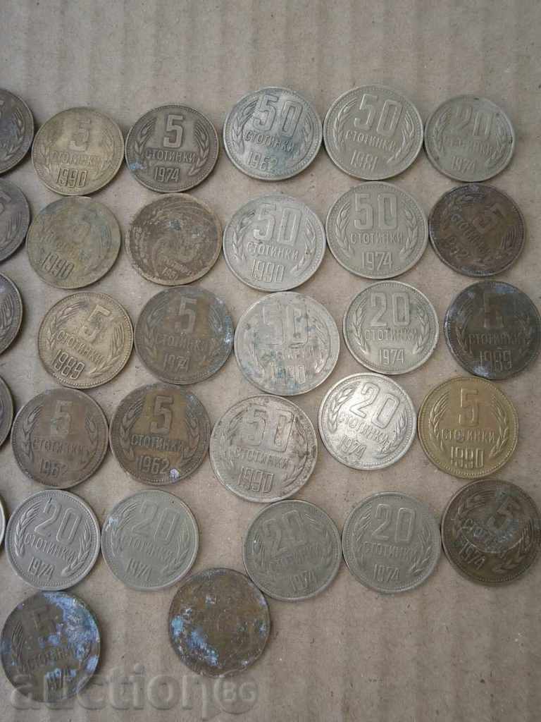 LOT LOT coins from Sotsa 50pcs 5 20 50 cents 1962 etc. - 5 LOT LOT coins from Sotsa 50pcs 5 20 50 cents 1962 etc. - 5