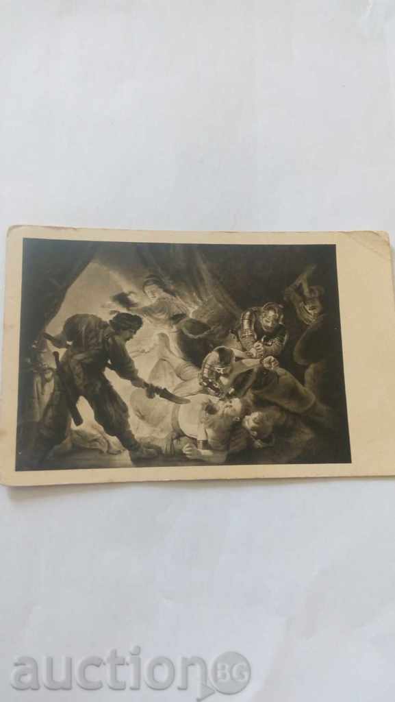 Пощенска картичка Rembrandt Der Triumph der Dalila