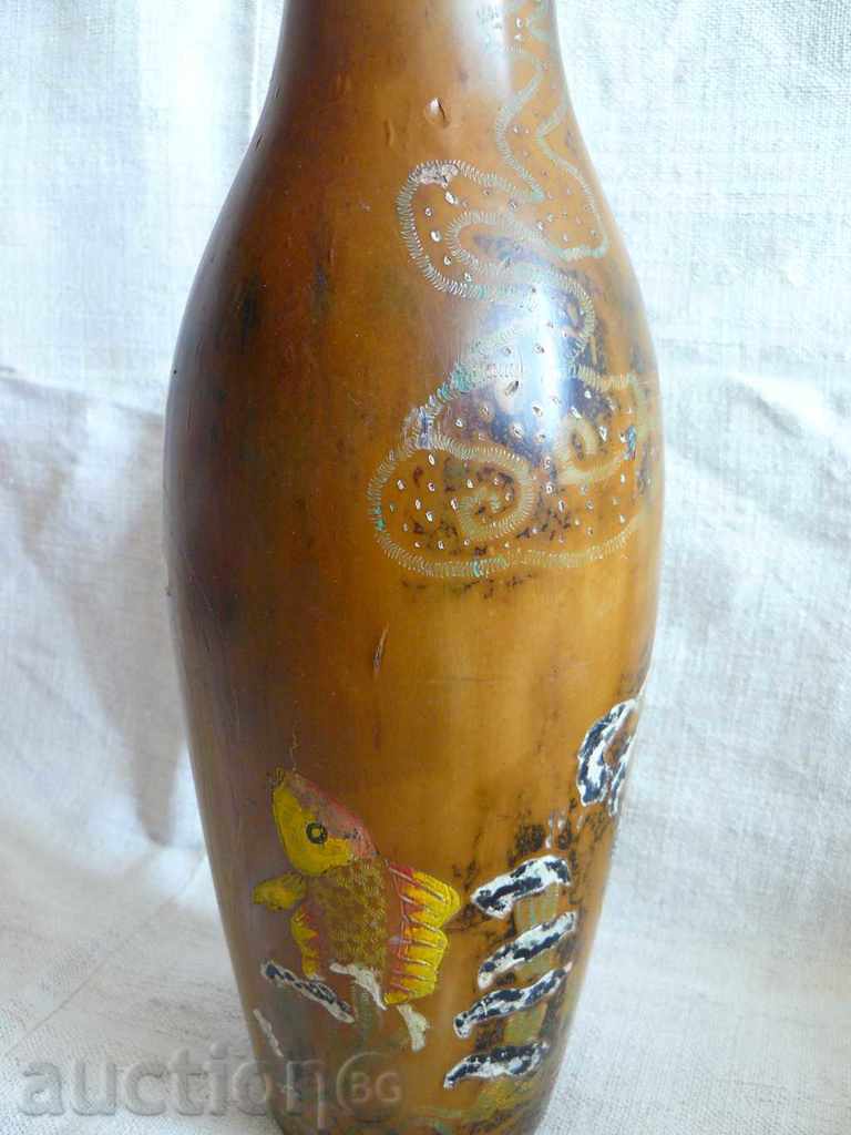 Delivery of Vase with a picture Mermaid - wood Delivery of Vase with a picture Mermaid - wood