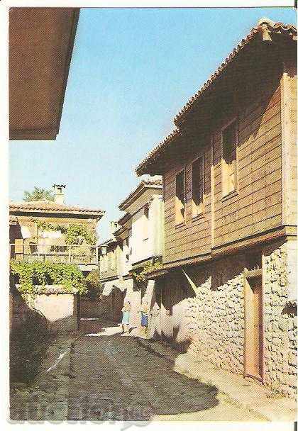 vedere din Bulgaria Nessebar carte (case vechi) 5 *