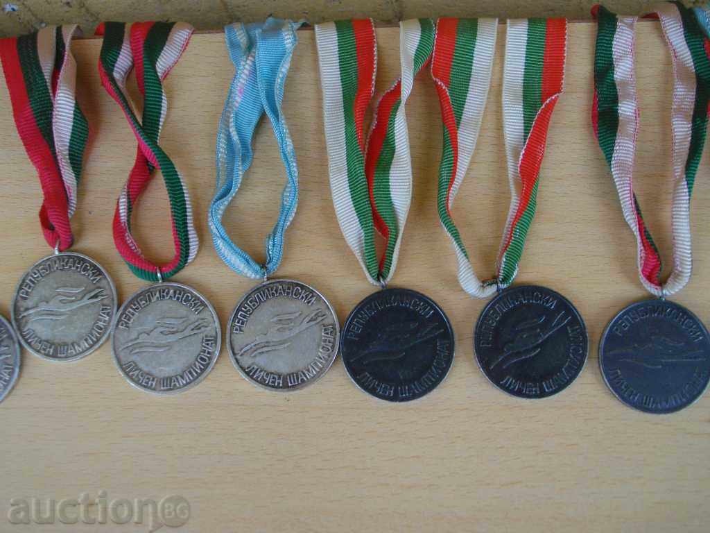 Auction Lot of 18 pcs. medal of swimming sports Auction Lot of 18 pcs. medal of swimming sports