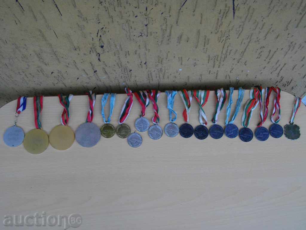Lot of 18 pcs. medal of swimming sports - 5 Lot of 18 pcs. medal of swimming sports - 5