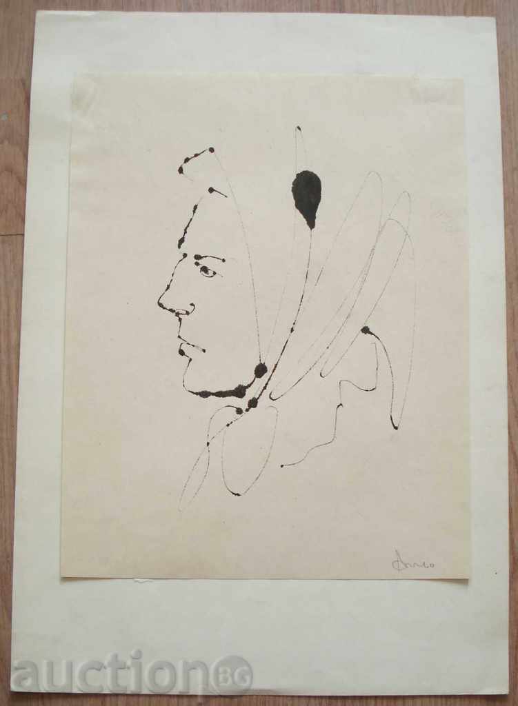 686 Unrecognizable author Woman with a headscarf P.32 / 43cm