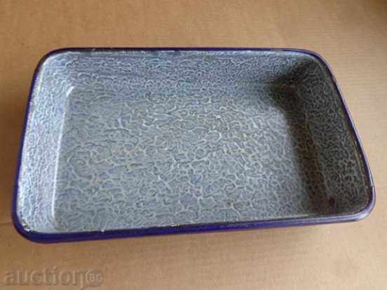 Auction Enamelled tray, tray, enamel container Auction Enamelled tray, tray, enamel container