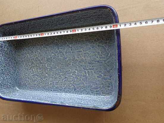 Enamelled tray, tray, enamel container - 6 Enamelled tray, tray, enamel container - 6