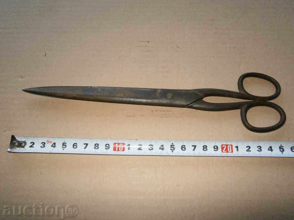 Auction antique scissors with marking Auction antique scissors with marking