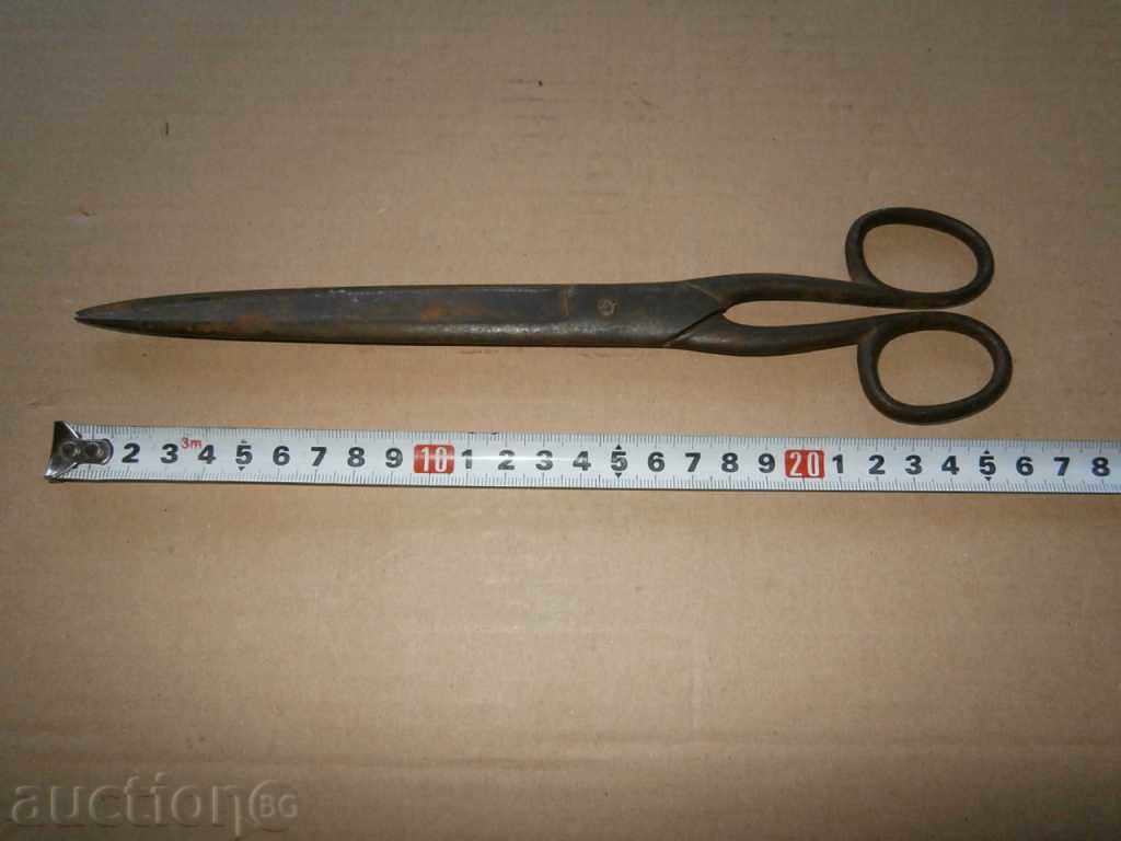 antique scissors with marking