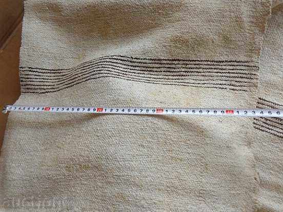 Old woven hemp cloth trail rug - 5 Old woven hemp cloth trail rug - 5