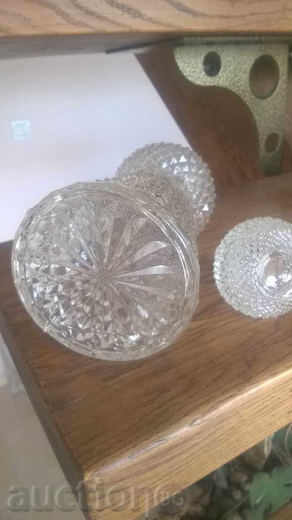 Μεγάλες γυάλινη φιάλη-κρυστάλλων για κονιάκ - 5