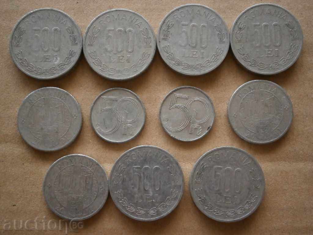 Auction lot lot aluminum coins 500 LEI Auction lot lot aluminum coins 500 LEI