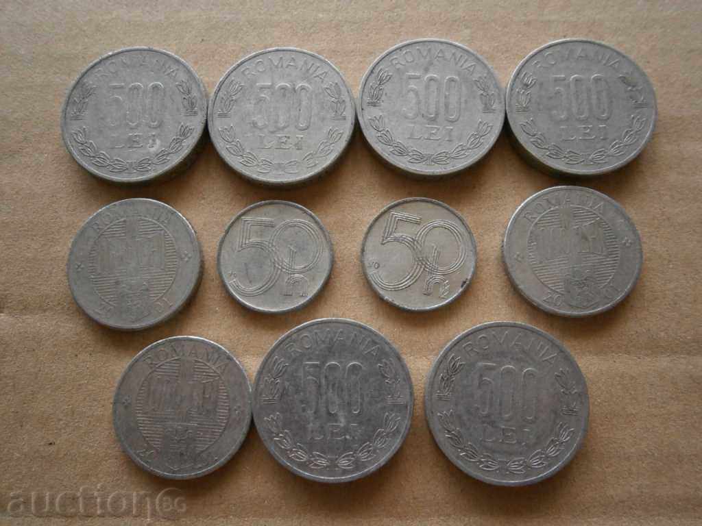 lot лот алуминиеви монети 500 LEI