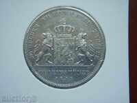 2 Thaler (3 1/2 Gulden) 1843 Germania (Bavaria) - XF
