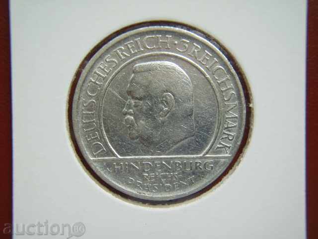 3 Reichsmark 1929 J Germany (Weimar Republic) - XF